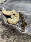 Hand Made Serving Plate With Apples And Caterpillar — photo 3