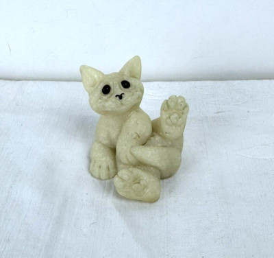 Vintage 2000 Second Nature Design Quarry Critters Clyde The Cat Figurine