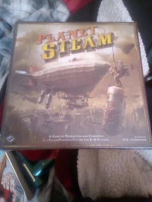 Planet Steam Board Game2013 Fantasy Flight Games. Production And Commerce Future
