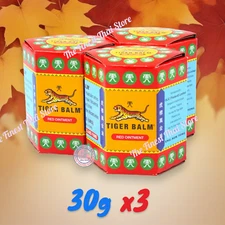 Red Tiger Balm Ointment Massage Balm Herbal Aroma Relaxing 30g (1.06 oz) pack 3