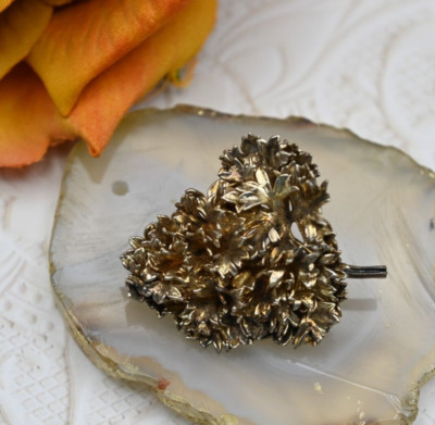 Vtg Flora Danica Eggert Denmark Gold Plated Sterling Silver