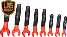 8-Piece Open End Insulated VDE Wrench Set, Rated for 1000V, Sizes 10Mm-22Mm, ...