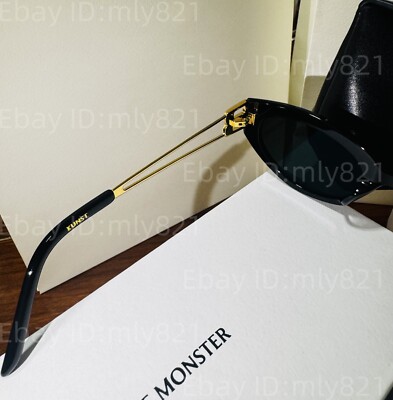 GentleMonster Sunglasses KUNST 01GD Black Frame Black Lenses | eBay