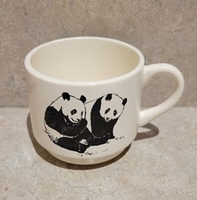 Vintage White PANDA MUG Coffee Tea Cup NATIONAL ZOO Washington DC Made In USA