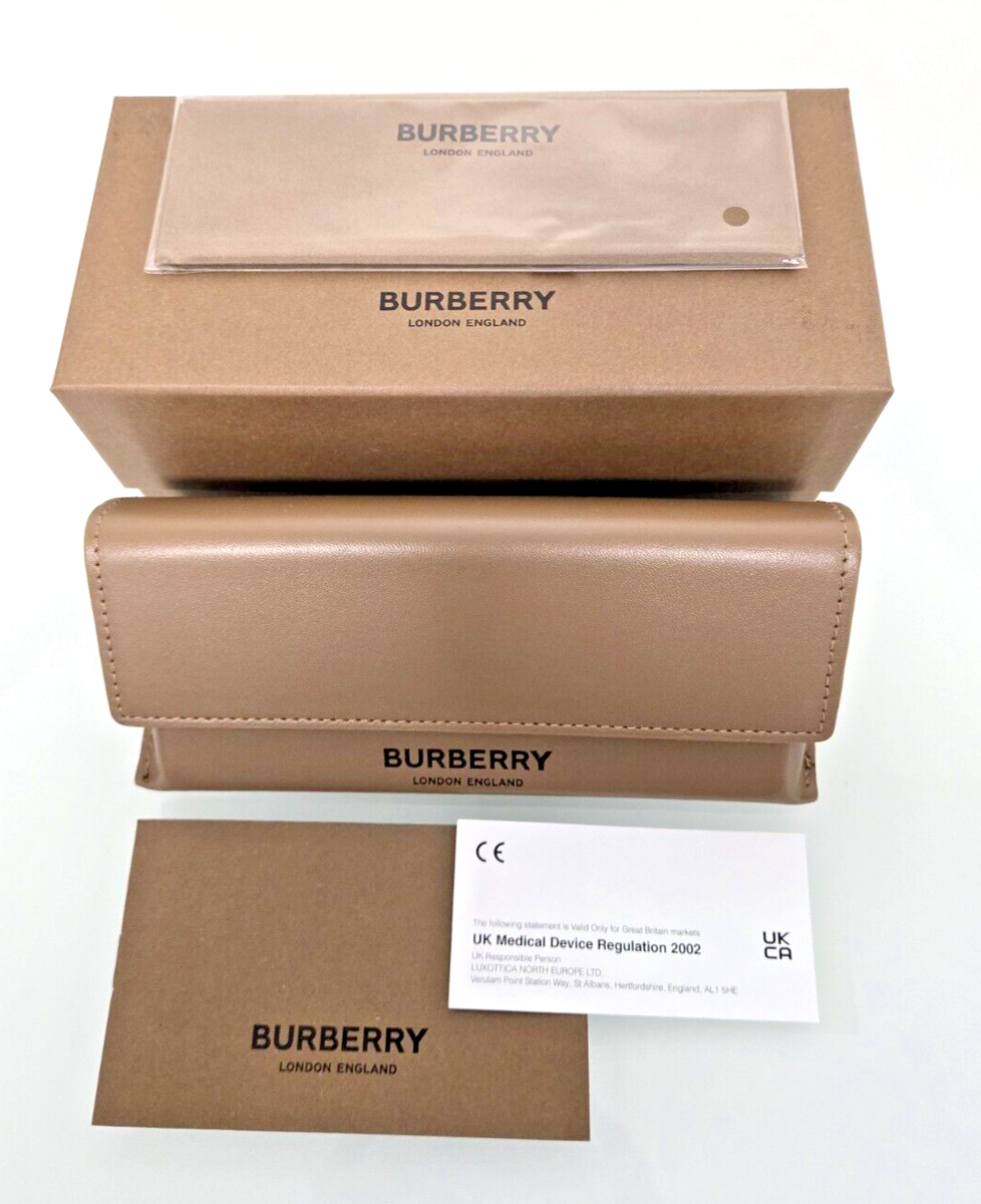 NEW!! BURBERRY CAMEL BROWN SOFT LEATHER EYEGLASSES-SUNGLASSES CASE