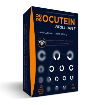 OCUTEIN BRILLANT Lutein 25mg 30 Capsules Eye Health Vision Support Supplement