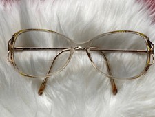 Vintage Tura Gold Metal Frame Prescription RX Eyeglasses Women Mod 390 55 18 135
