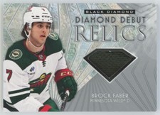 2023-24 Upper Deck Black Diamond Debut Relics Brock Faber Jersey 1 color