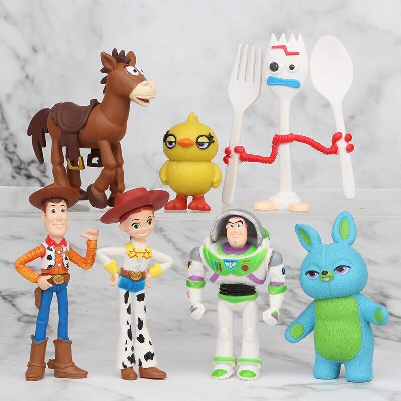 PACK 7 FIGURAS Toy Story 4, Woody, Buzz Lightyear