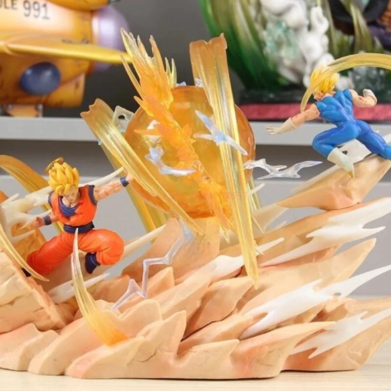 18cm Super Saiyan Goku vs. Vegeta Figure - Dragon Ball PVC Anime Collectible UK - Image 4 of 4