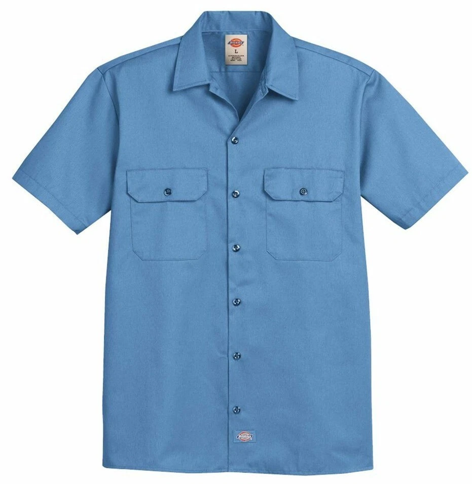 Dickies Men's Size S-2XL 3XL 4XL 5XL Short Sleeve Work Shirt Shop Mechanics 1574 - Image 4 of 4