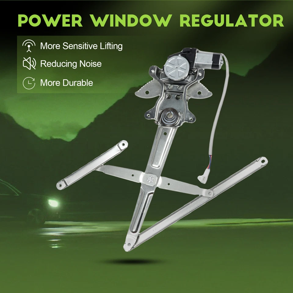 Regulador de ventana eléctrica delantero derecho cabina regular Toyota Tundra 2000-2006 con motor Foto 3 de 4