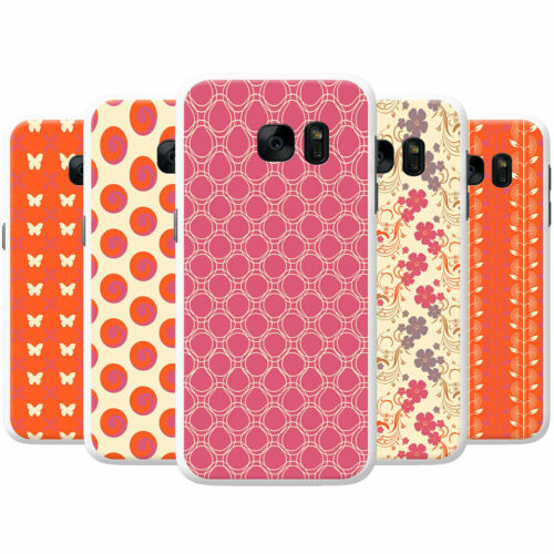 Butterflies, Circles & Flowers Snap-on Hard Case Phone Cover for Samsung Phones - Picture 1 of 6