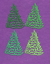CHRISTMAS TREE 11 die cuts scrapbook cards