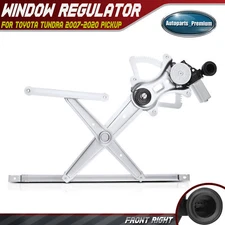 Front Right Power Window Regulator w/ 6-Blade Motor for Toyota Tundra 2007-2021