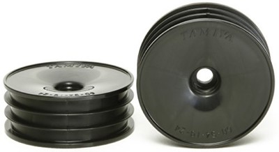 Tamiya 54338 (OP1338) 2WD OFF-ROAD DISH FRONT WHEELS (BLACK, 60/19) F/S w/Track#