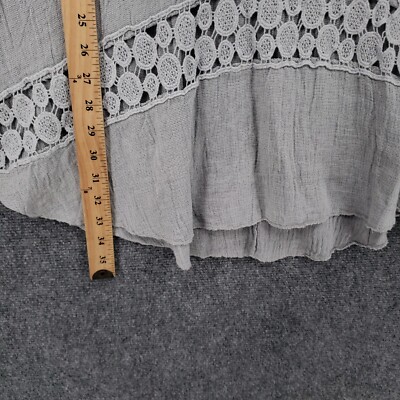 a line flared dress with sleeves Lavender Sheer Heart Dot Mesh A-Line Dress with Puff Sleeves Lavender / Tea Length / Custom Size main image 1