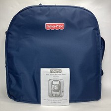Fisher Price Diaper Bag Backpack Blue Multi Pocket Back Seat Valet Bag Tote