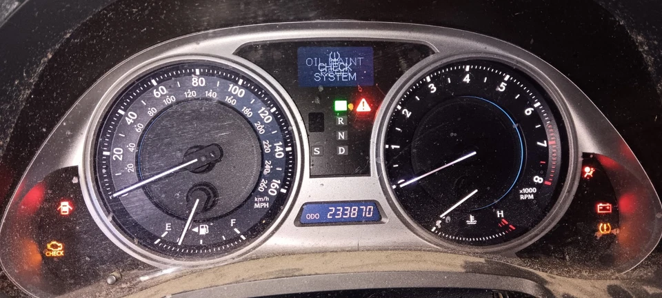 Velocímetro Lexus IS250 IS350 2006-2008 calibre clúster a 233.870 millas 2007 Foto 4 de 4