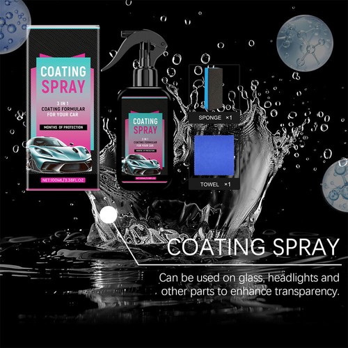 Coating Spray, Hydroshield-X Polishing Vehicle Coating Agent Set BH - Picture 3 of 18