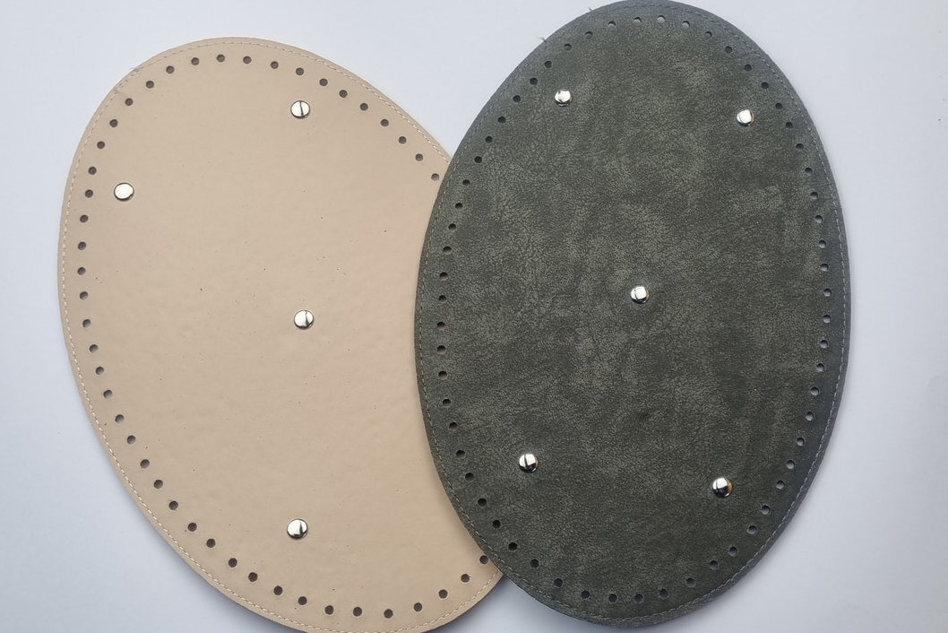 XTUDOU Taschenboden Set 8 Stück - Oval PU Leder Häkelboden Für DIY Taschen