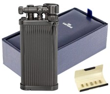 ITT IM Corona Old Boy Gunmetal Streifen Pfeifen Feuerzeug 64-8306 Made in Japan