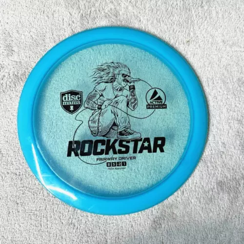 DISC GOLF DISCMANIA ROCKSTAR ACTIVE PREMIUM PLASTIC FAIRWAY DRIVER 170g BLUE