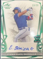 2023 Leaf Trinity Enmanuel Bonilla Auto /25 Rookie Blue Jays RC SSP