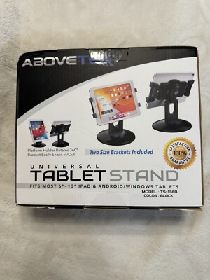 AboveTEK TS-138B Kiosk iPad Stand Black 608119111350|