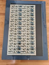 Framed 1965 4d Battle of Britain Complete Sheet of 120 mint stamps