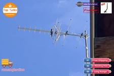 Yagi Digital TV Antenna Outdoor 250 Mile for Strong UHF VHF FM Signals