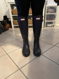 eggplant hunter boots