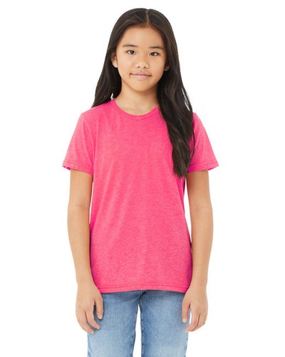 Bella + Canvas 3413Y Youth Triblend Jersey Short Sleeve Tee Top - Picture 5 of 25