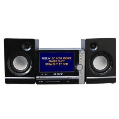 Home Karaoke System RSQ P-300 with Two Wired Microphones and 1000 FREE Songs