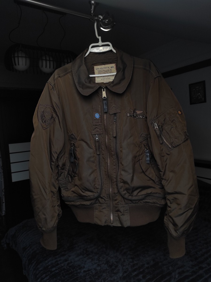 Vintage Alpha Industries Breitling Bomber Jacket X-large | eBay Vintage Alpha Industries Breitling Bomber Jacket X-large | eBay