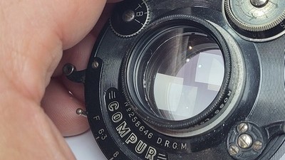 Ross Homocentric 6 1/2'' F/6.3 Objektiv in Dial Compur Shutter Covers 4x5 sehr guter Zustand