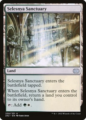 Selesnya Sanctuary - #330 (bounce dual land) - Double Masters 2022 - CUC NM MTG