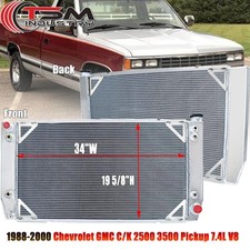 3 Rows Radiator For 1994-2000 1997 Chevy Gmc Ck 2500 3500 7.4l Pickup Trucks V8 3 Rows Radiator For 1994-2000 1997 Chevy Gmc Ck 2500 3500 7.4l Pickup Trucks V8