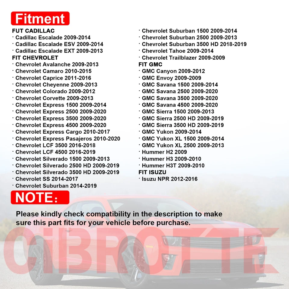 LH & RH Valve Cover Set for 2009-2020 Chevy Camaro Express Suburban Silverado🏅 - Image 3 of 4