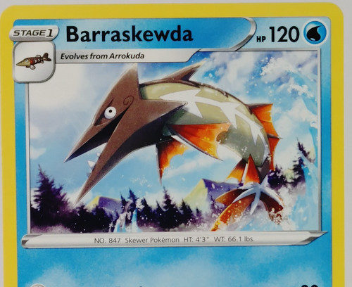 Barraskewda - Rebel Clash -  POKEMON - 053/192 - NM - Rare - U Pick