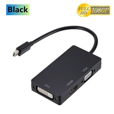 Thunderbolt Mini Display Port DP To HDMI DVI VGA Adapter for Laptop Desktop 4K