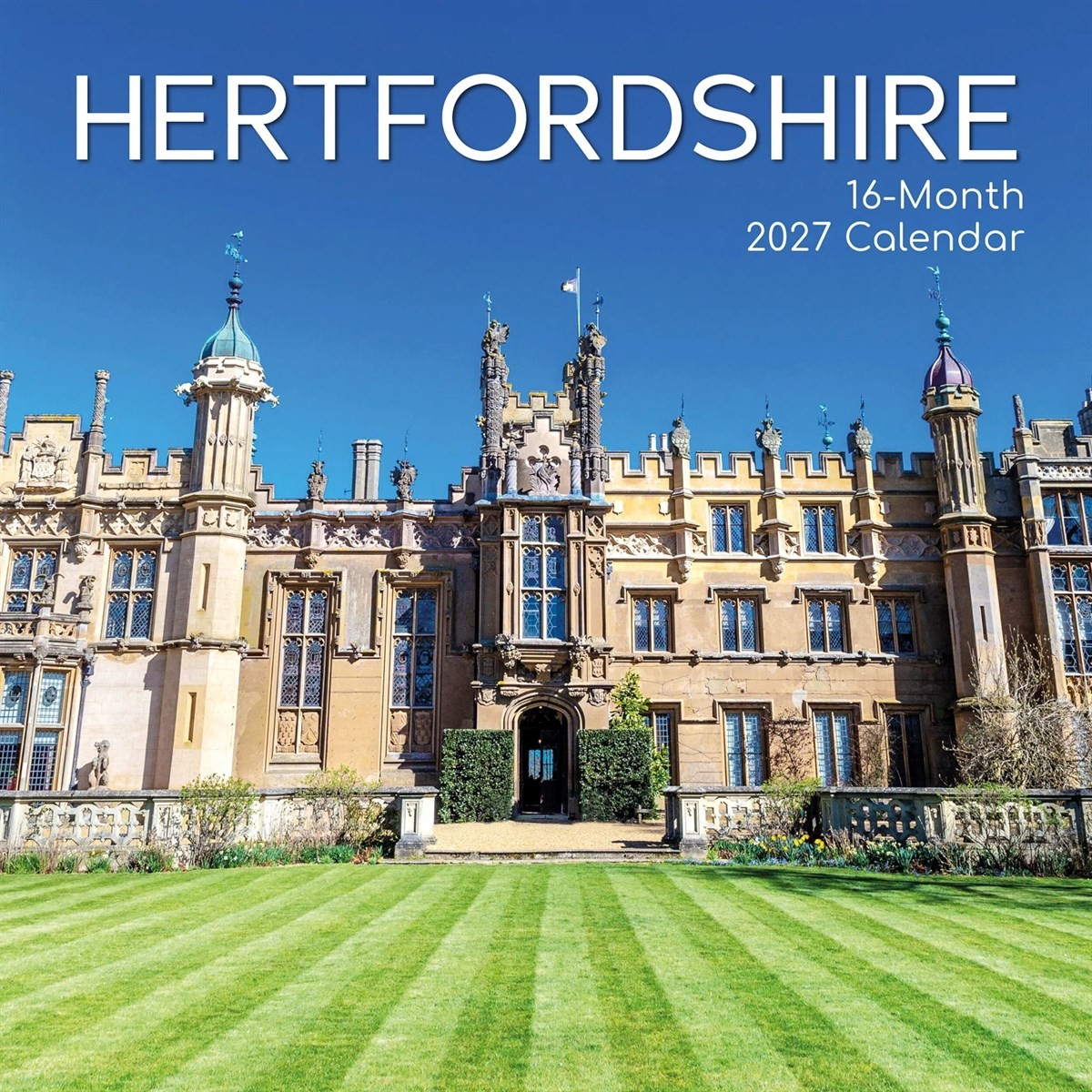 Hertfordshire Calendar 2027, Wall Calendars, Month To View, Travel, Gift