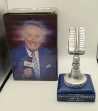 ⚾️ Vin Scully Microphone Statue 2017 Ring of Honor Dodgers SGA w/ Box 🎙️