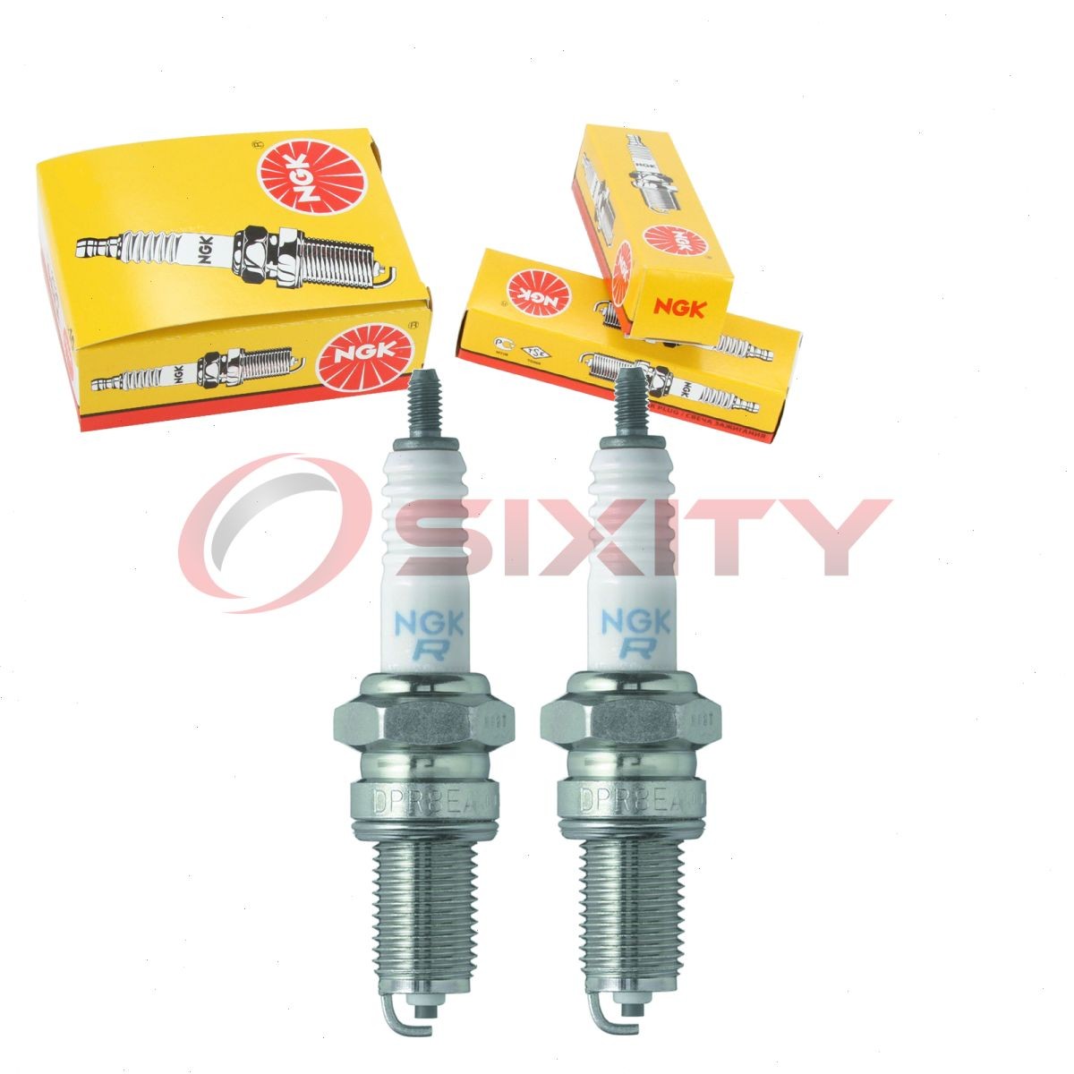 2 pc NGK 97768 DPR8EA-9 BLYB Standard Spark Plugs for XR4DC X24EPR-U9 md