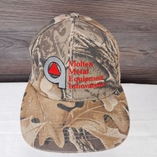 Vintage Molten Metal Equipment Innovations Camo Graffiti USA Made Snapback Hat