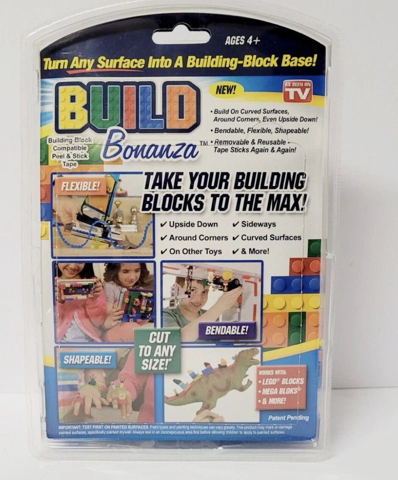 Build Bonanza Bendable Work Building BLOCK Compat Peel & Stick 12Ft Tape A0001 - Image 3 of 3