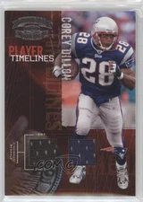 2005 Donruss Throwback Threads Player Timelines Dual Materials Corey Dillon 05fy