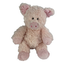 Aurora Pink Pig Plush Stuffed Animal Toy L 12  