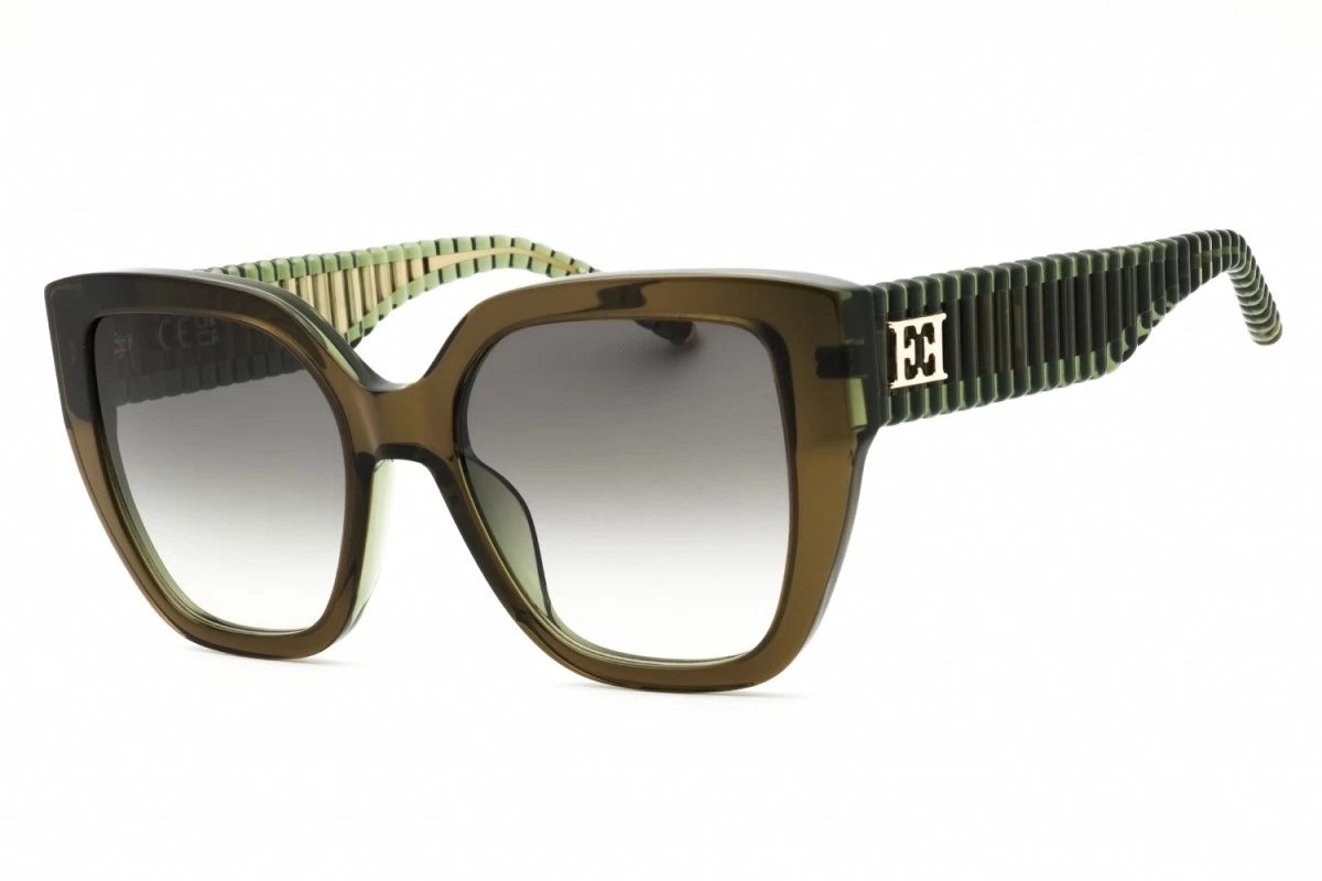 Escada Havana Sunglasses Black Gray Gold Logo Pantos Full Rim Oval SESD33S New ESCADA Polarized Sunglasses for Women for sale | eBay main image 4