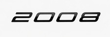 For Peugeot 2008 Black Boot Badge Emblem Rear Tailgate Mk2 2023